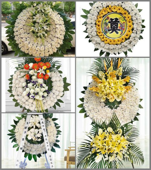 湖北襄阳市老河口市竹林桥镇大堰村花圈速递
